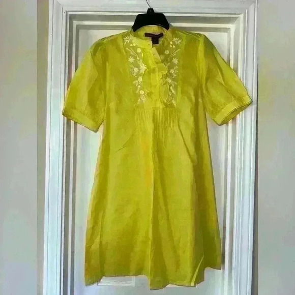 NWT French Connection Alowie
Embroidered Organic Cotton Shift Dress Size S - Picture 4 of 6